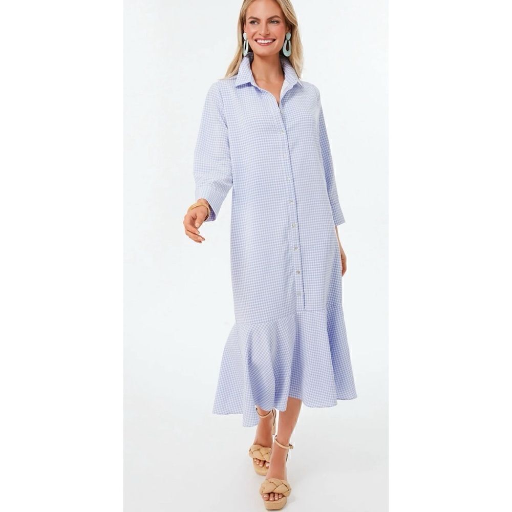 POMANDER PLACE
Blue Gingham Shannon Maxi Dress inโBlueโGinghamโSizeโSโ/โNWOT